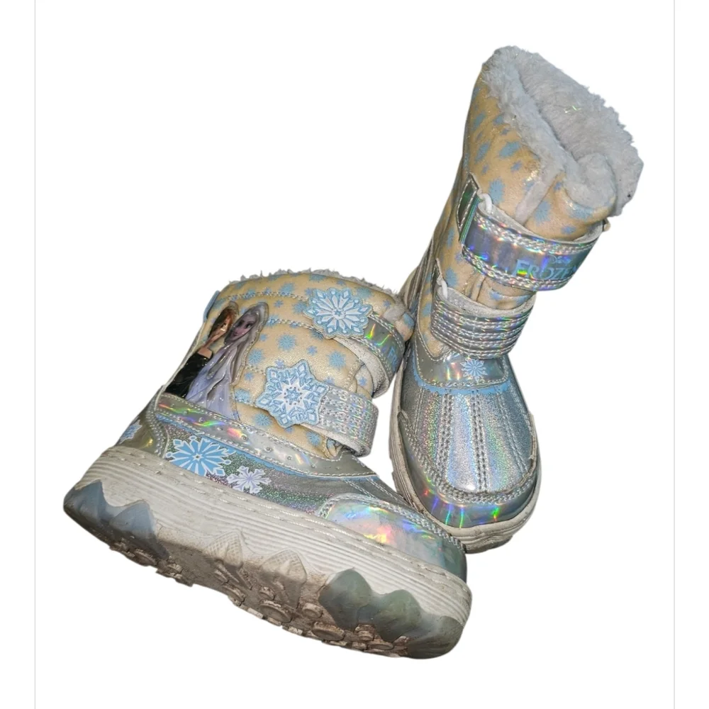 Disney Frozen Holographic Snow Boots for Kids